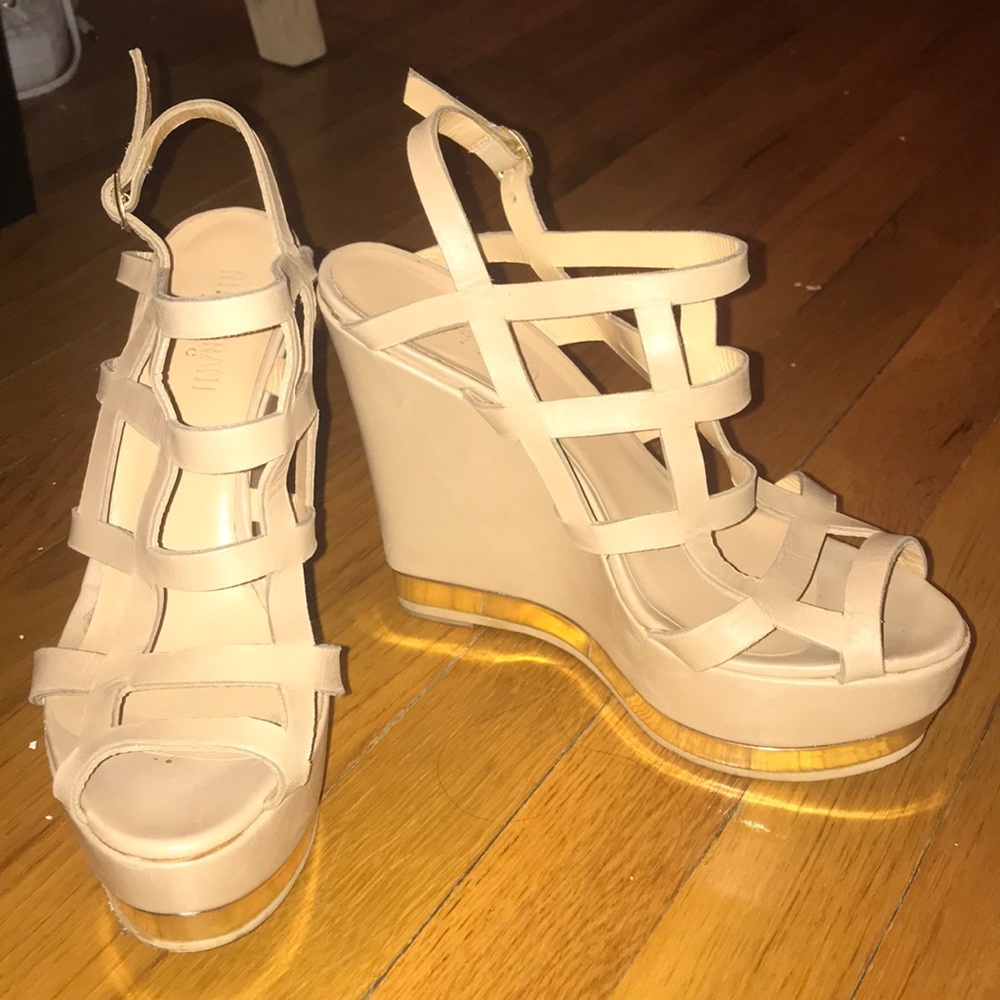 Ritch Erani NYFC tan leather platforms size 39
